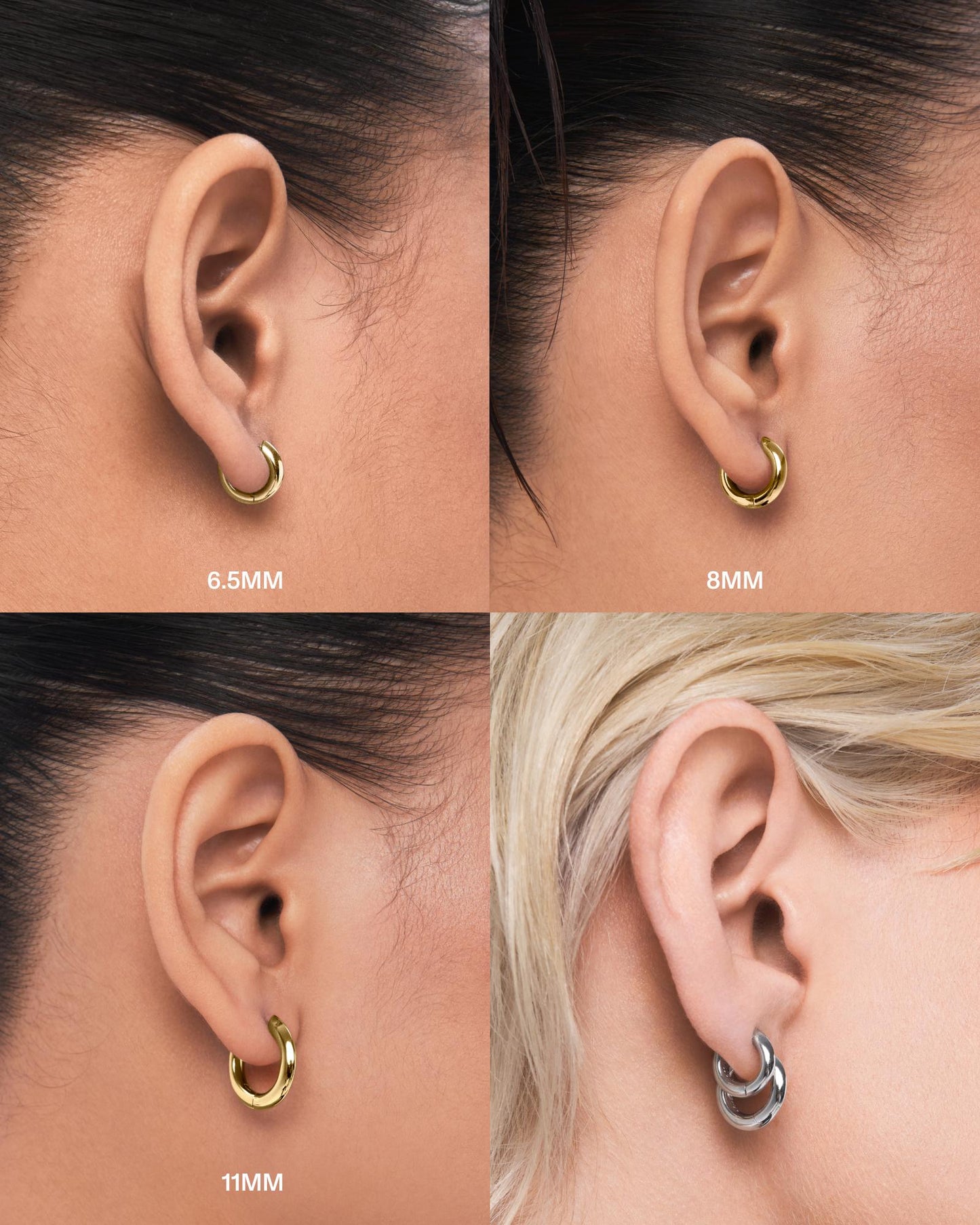 Gloss hoop earring - ambi Jewelry