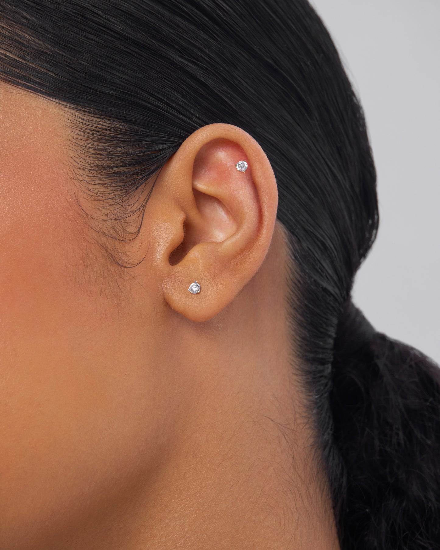 Ode Round Flatback Stud Earring - ambi Jewelry