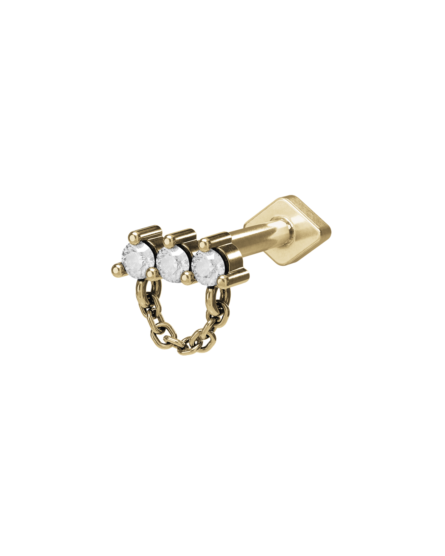Gallery flatback stud earring - ambi Jewelry
