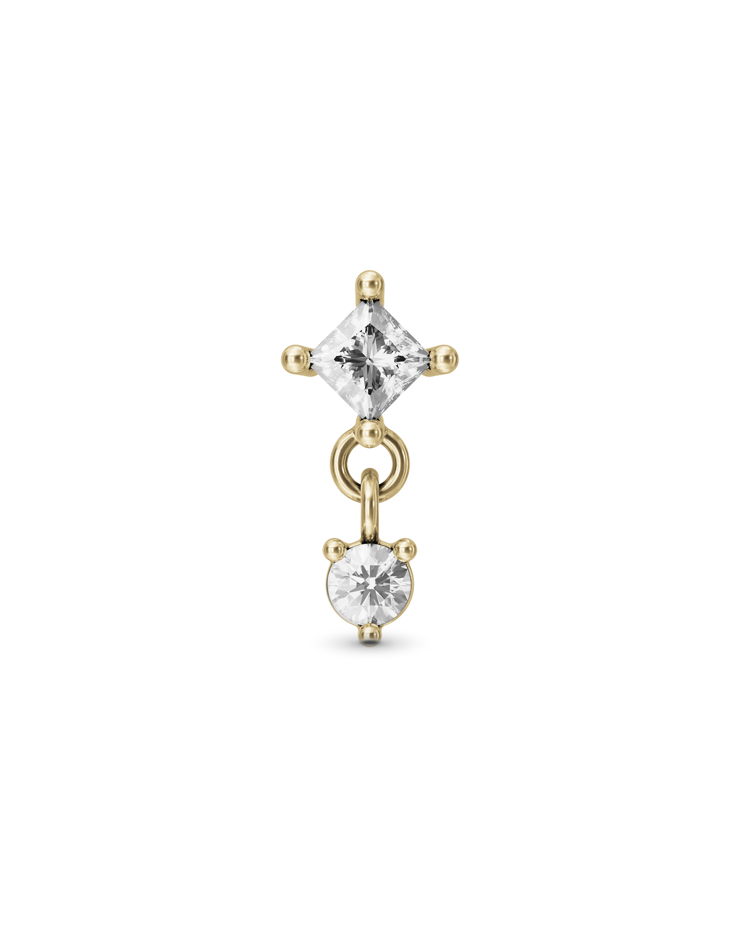 Willow flatback stud earring - ambi Jewelry