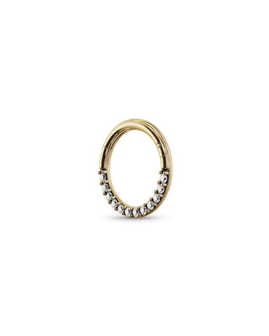 Classic bejewelled clicker ring - ambi Jewelry