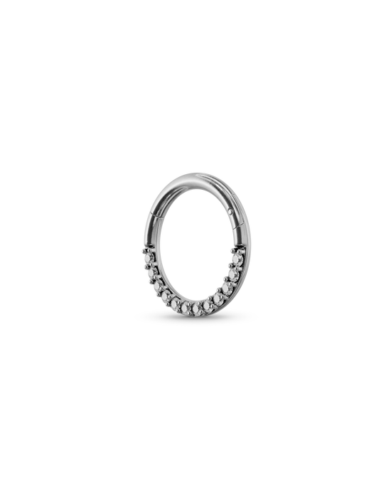 Classic bejewelled clicker ring - ambi Jewelry
