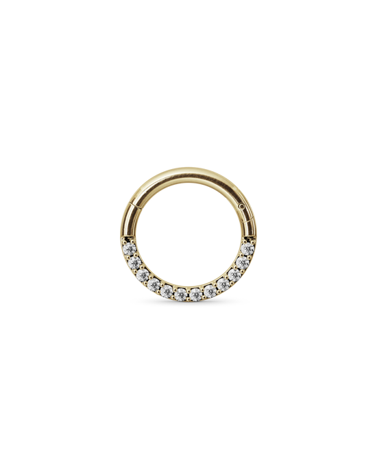 Classic bejewelled clicker ring - ambi Jewelry