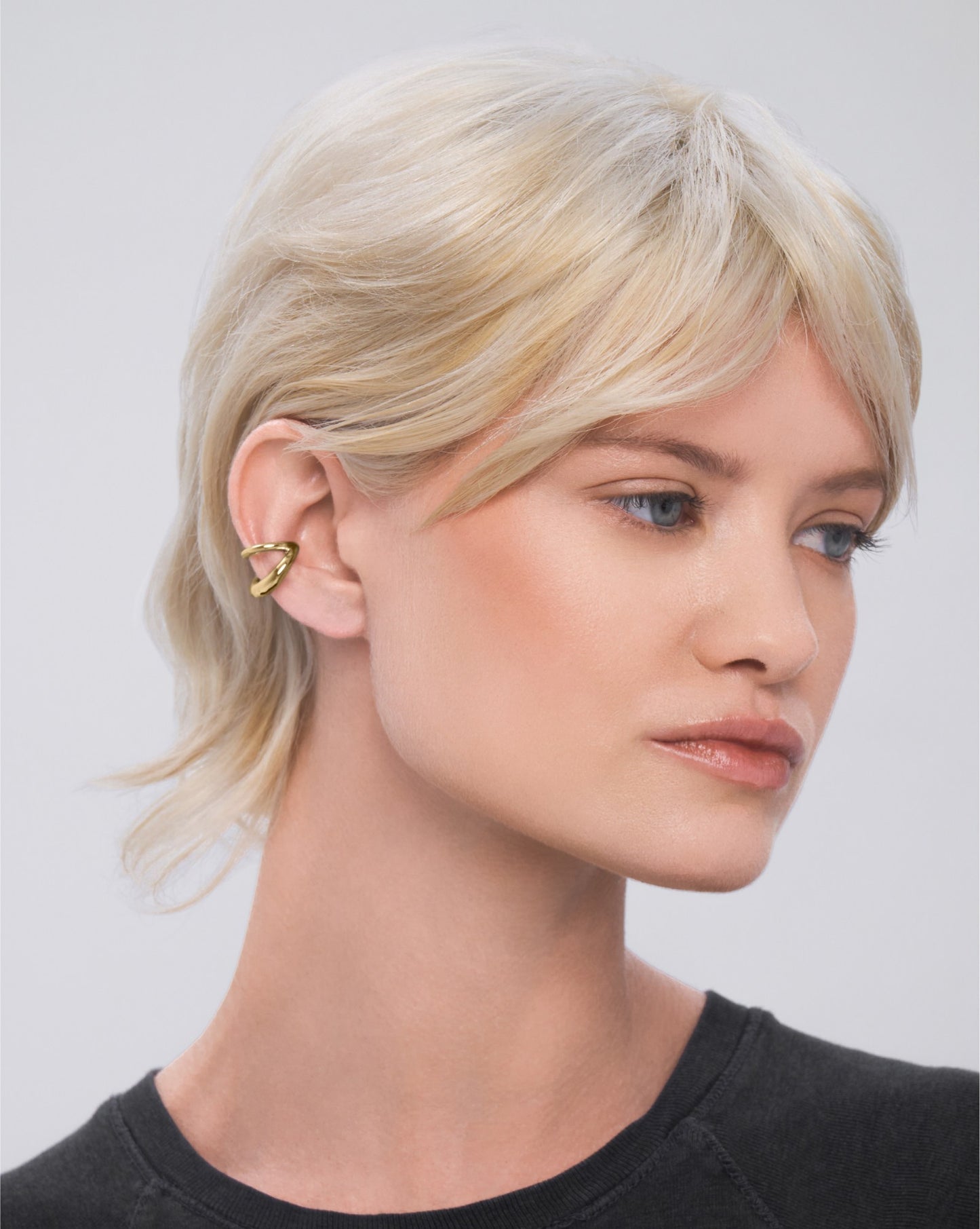 Double halo ear cuff - ambi Jewelry