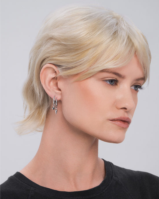 Muse drop huggie earring - ambi Jewelry