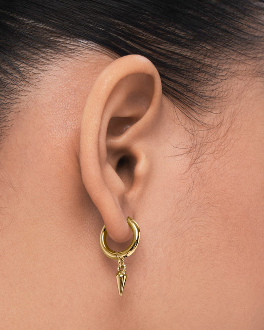 Muse drop huggie earring - ambi Jewelry