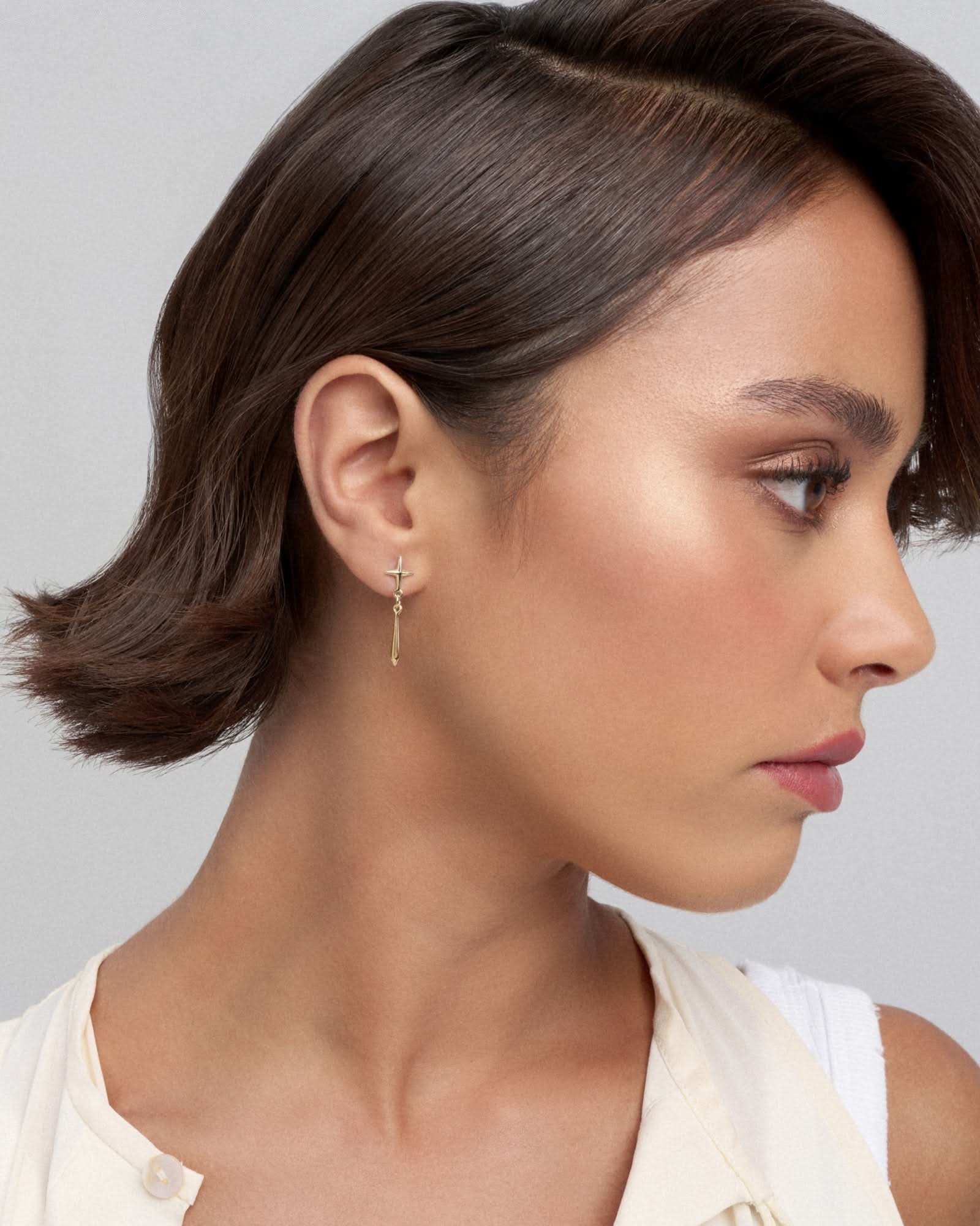 Stardust drop stud earring - ambi Jewelry