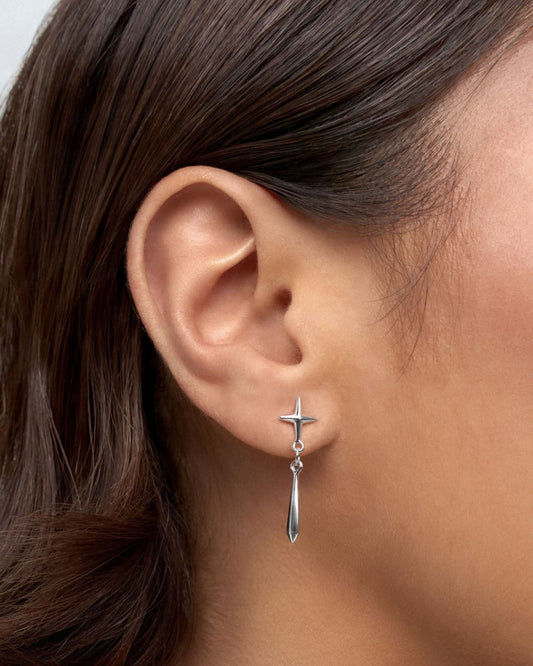 Stardust drop stud earring - ambi Jewelry