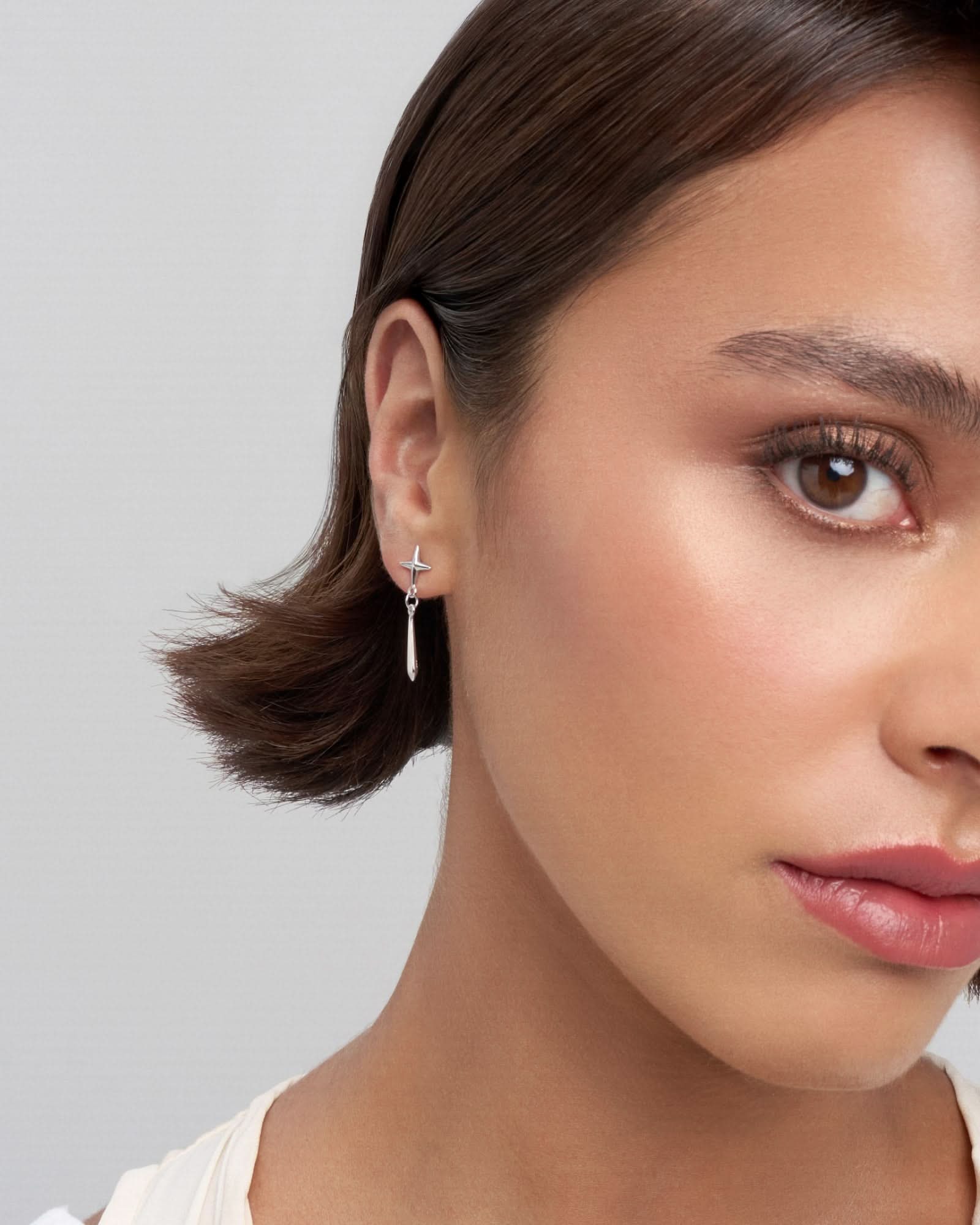 Stardust drop stud earring - ambi Jewelry