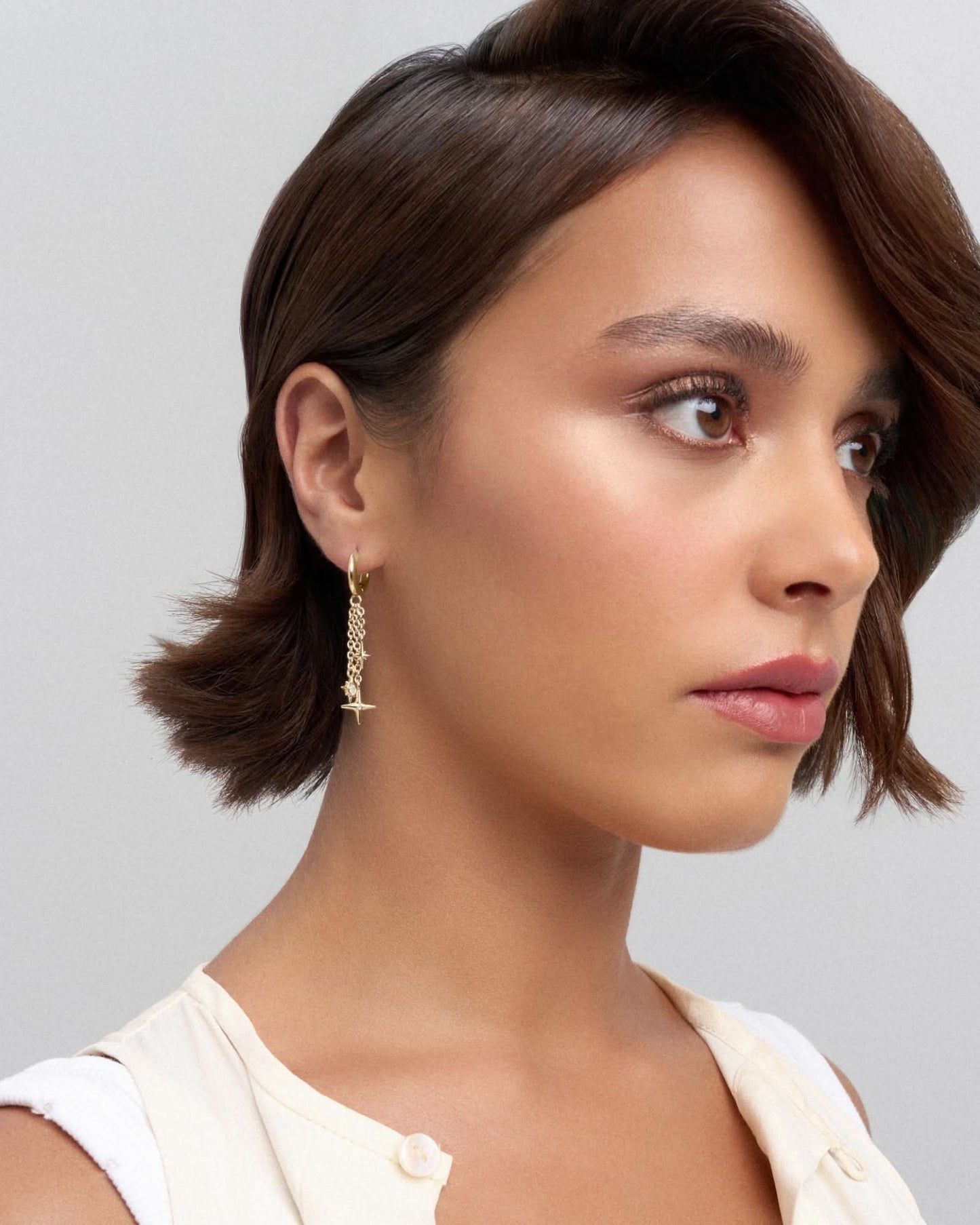 Meteor drop huggie earrings - ambi Jewelry