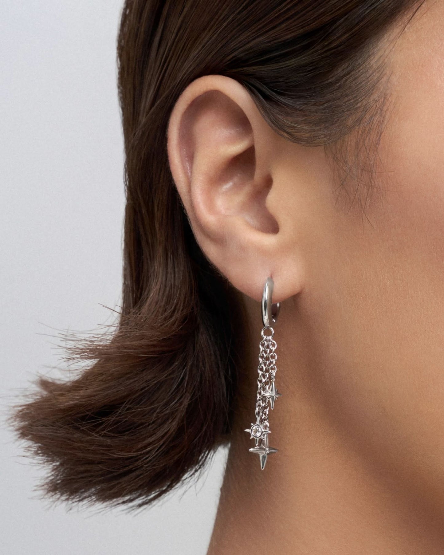 Meteor drop huggie earrings - ambi Jewelry