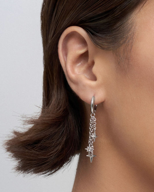 Meteor drop huggie earrings - ambi Jewelry