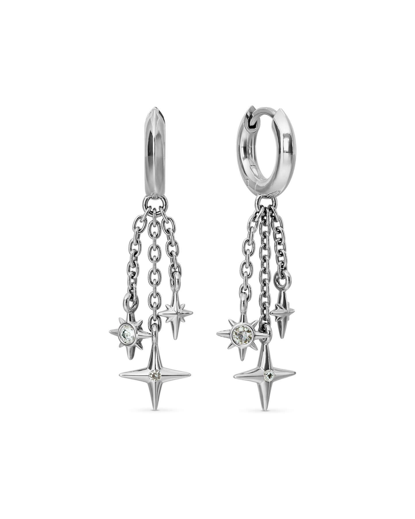 Meteor drop huggie earrings - ambi Jewelry