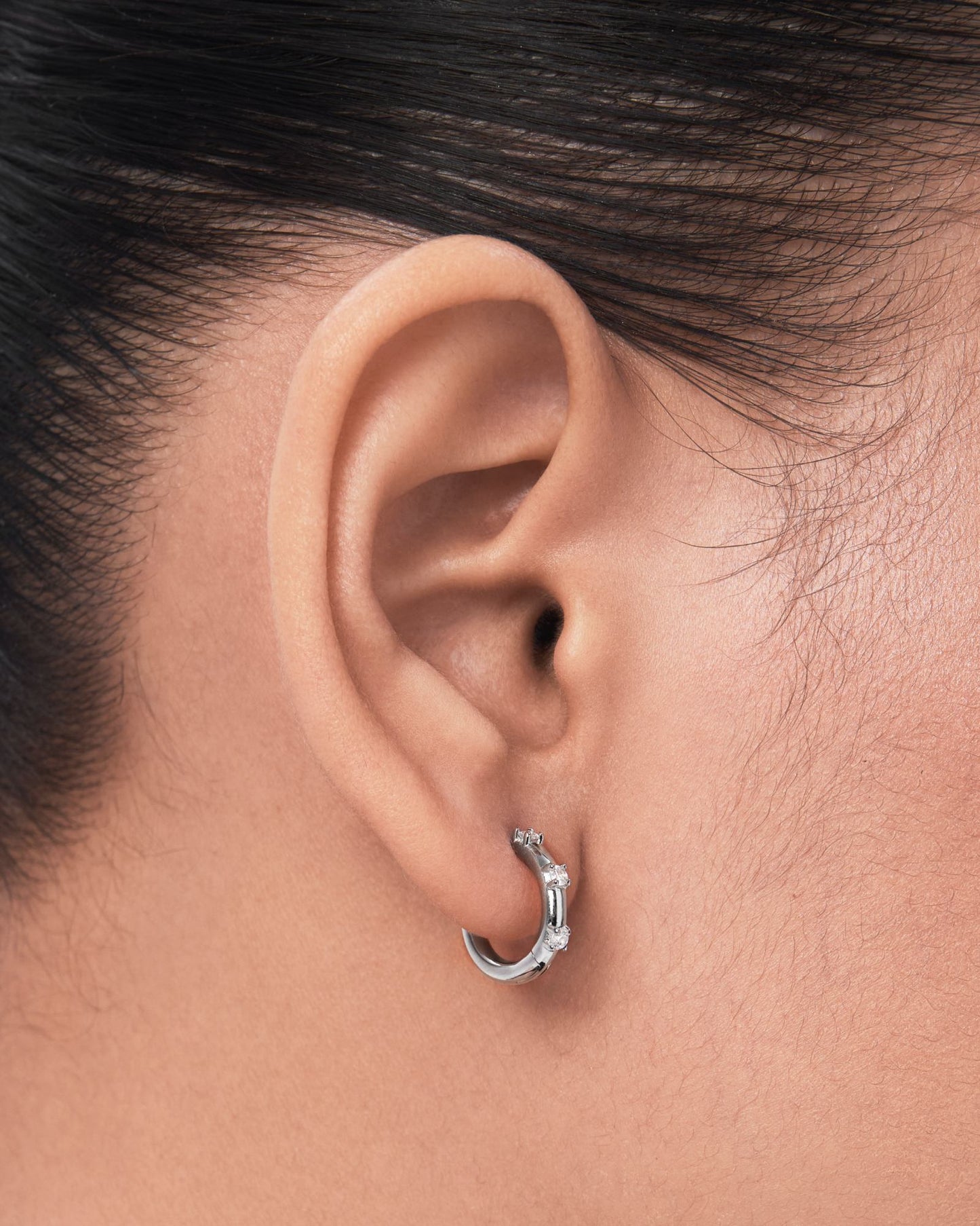 Rouge huggie earring - ambi Jewelry