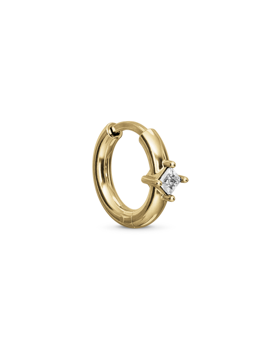 Rosette huggie earring - ambi Jewelry