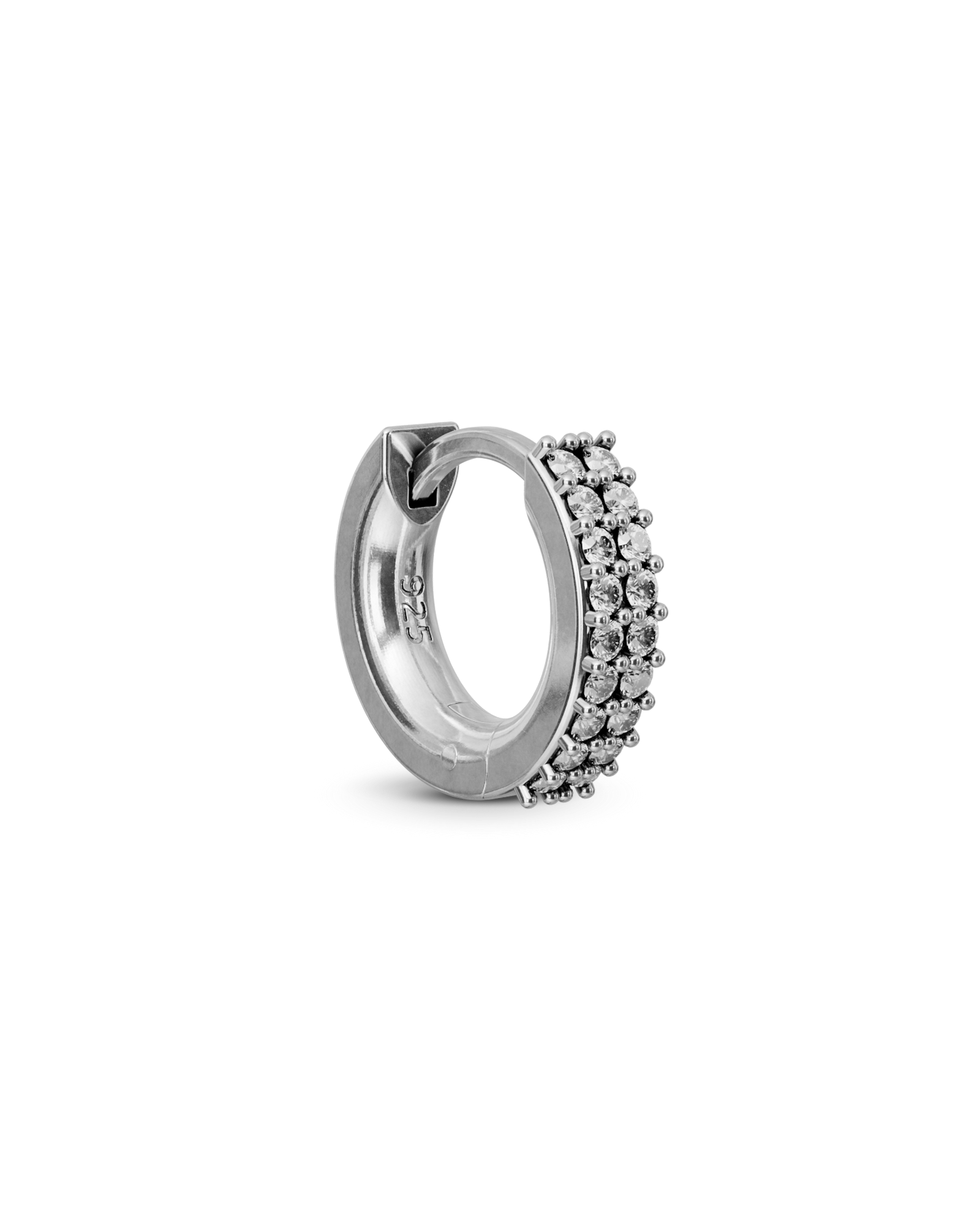 Rubi bejewelled huggie earring - ambi Jewelry