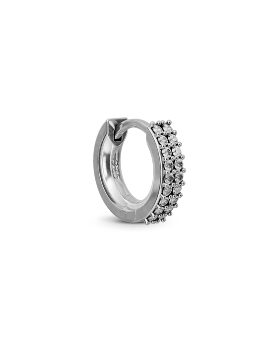 Rubi bejewelled huggie earring - ambi Jewelry