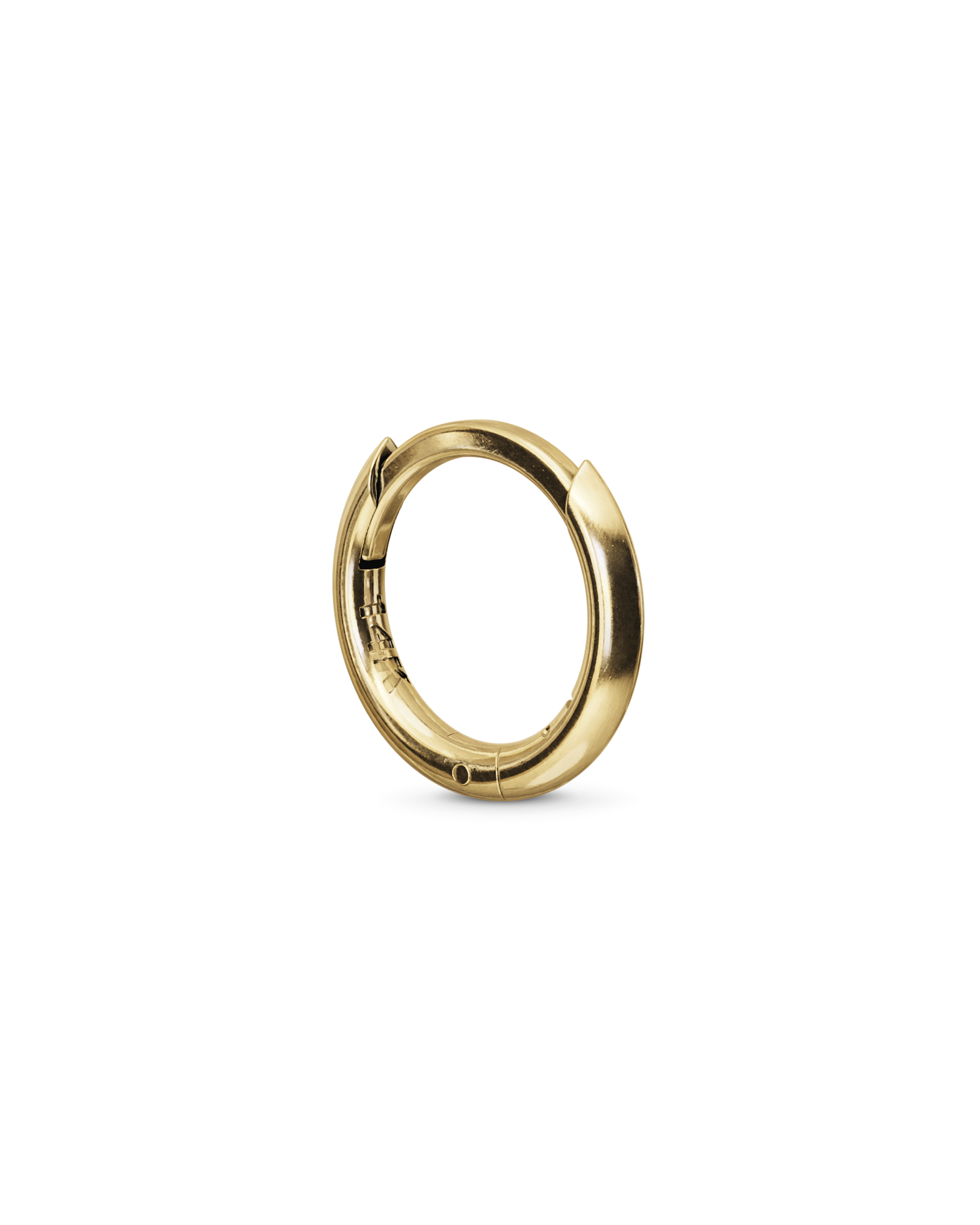 Gloss huggie earring (14k gold) - ambi Jewelry