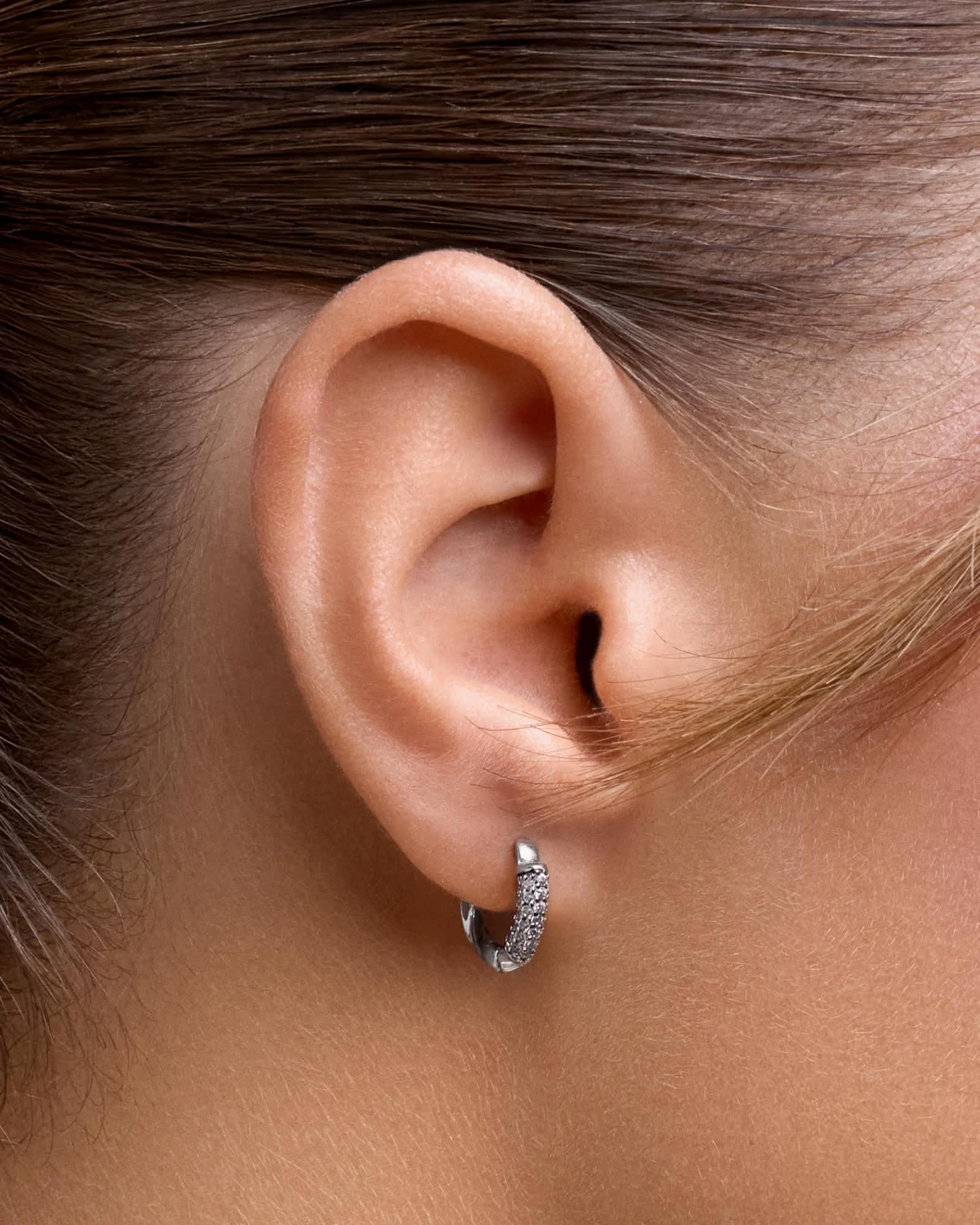 Silk huggie earring - ambi Jewelry