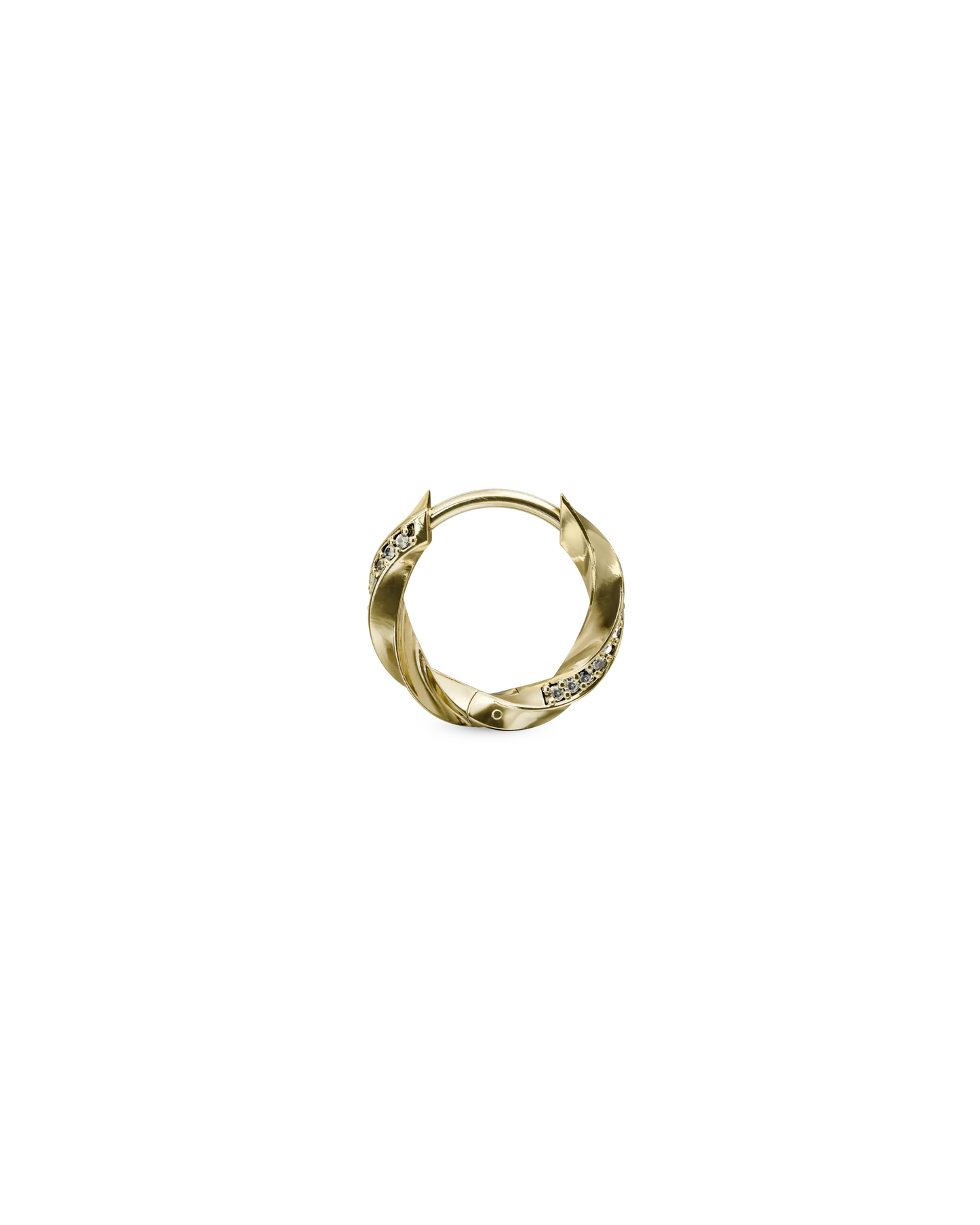 Wisp bejewelled huggie earring - ambi Jewelry