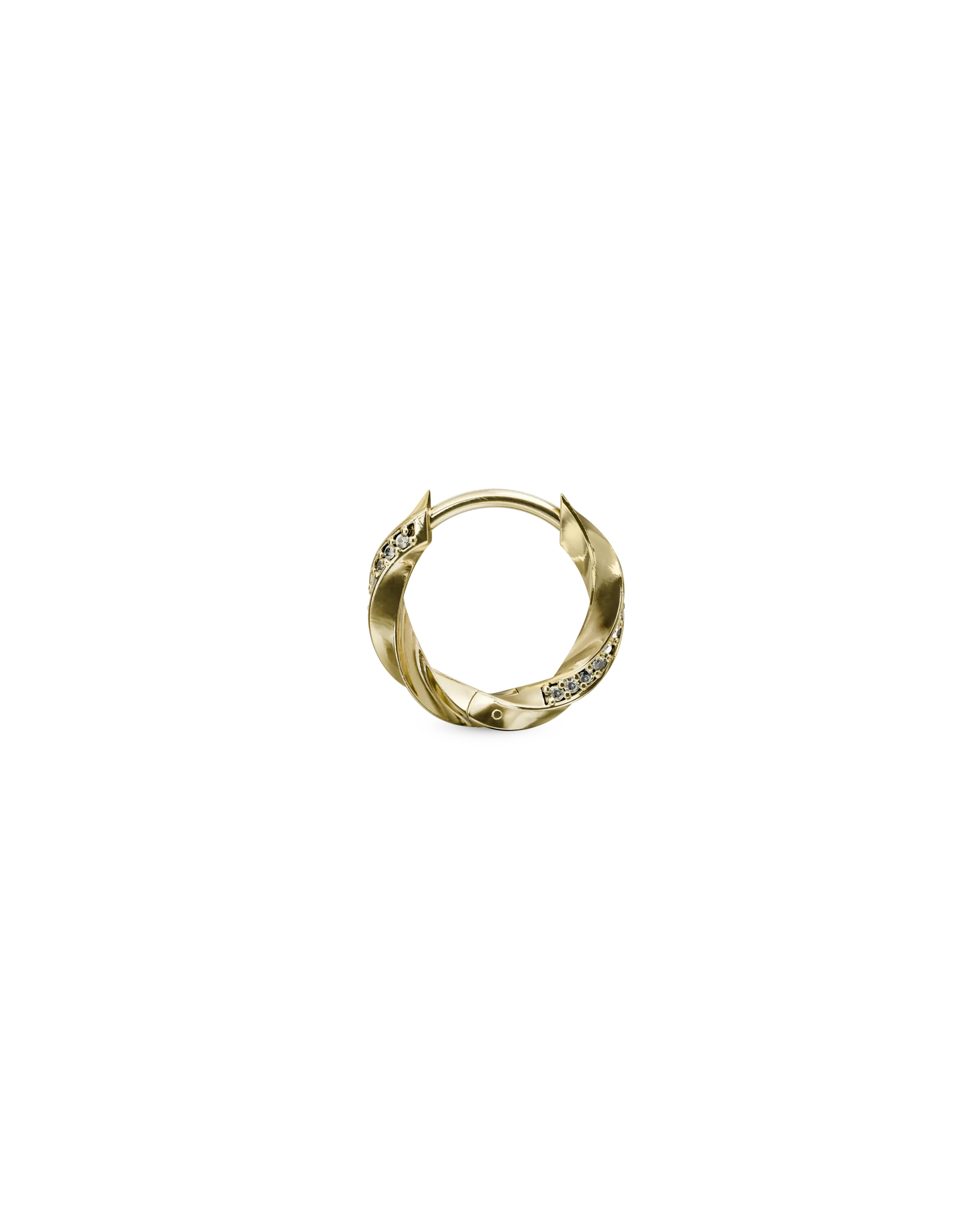 Wisp bejewelled huggie earring - ambi Jewelry