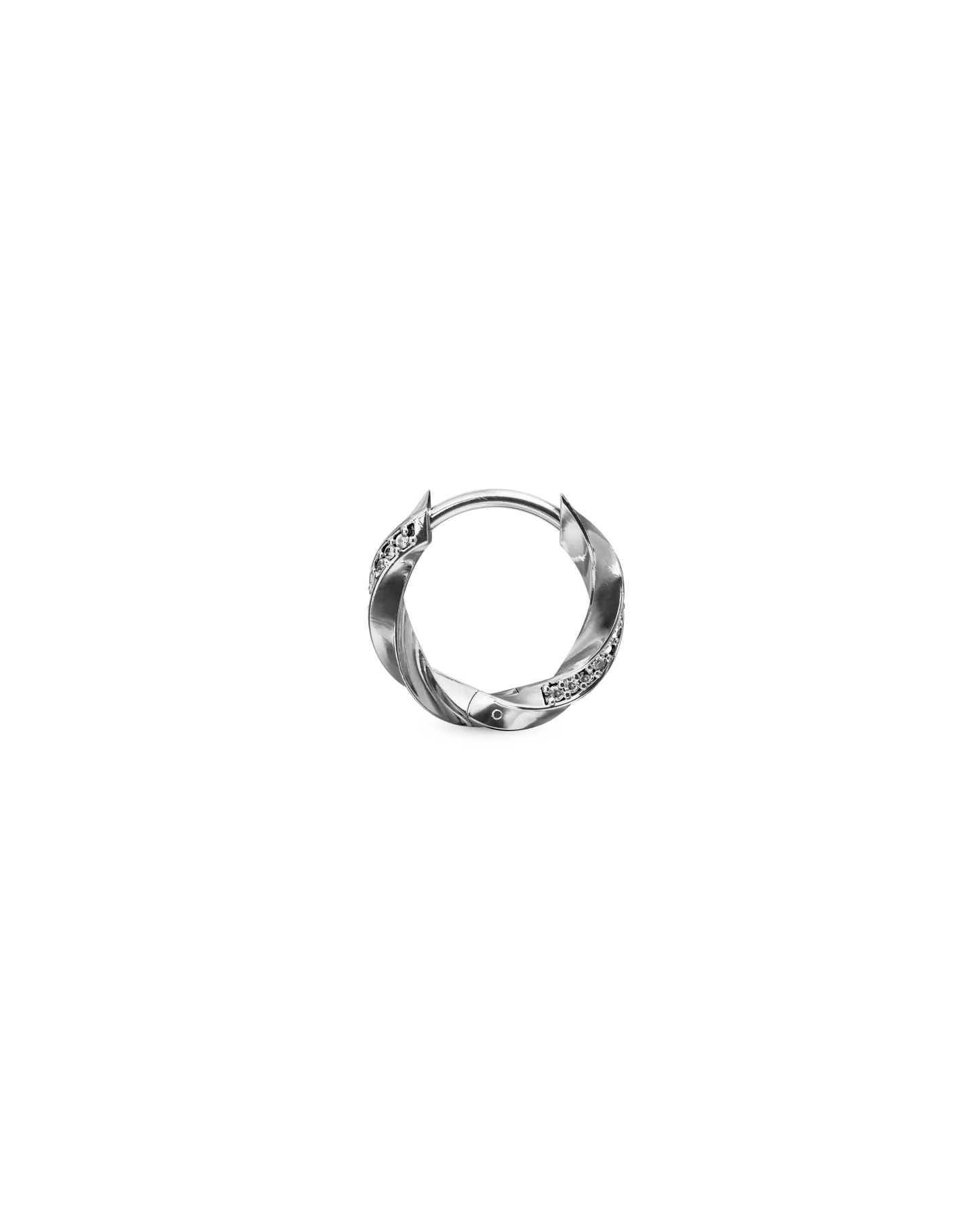 Wisp bejewelled huggie earring - ambi Jewelry