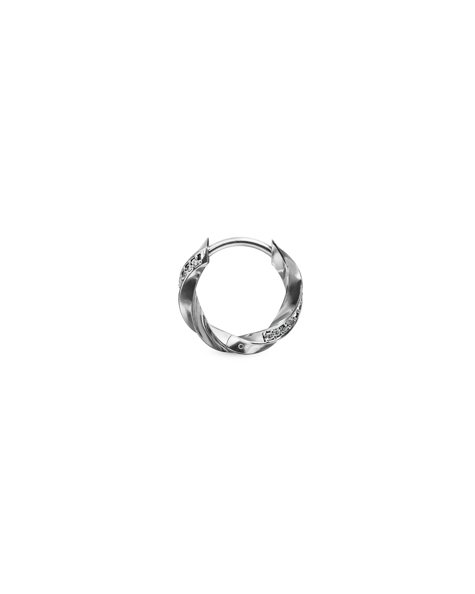 Wisp bejewelled huggie earring - ambi Jewelry