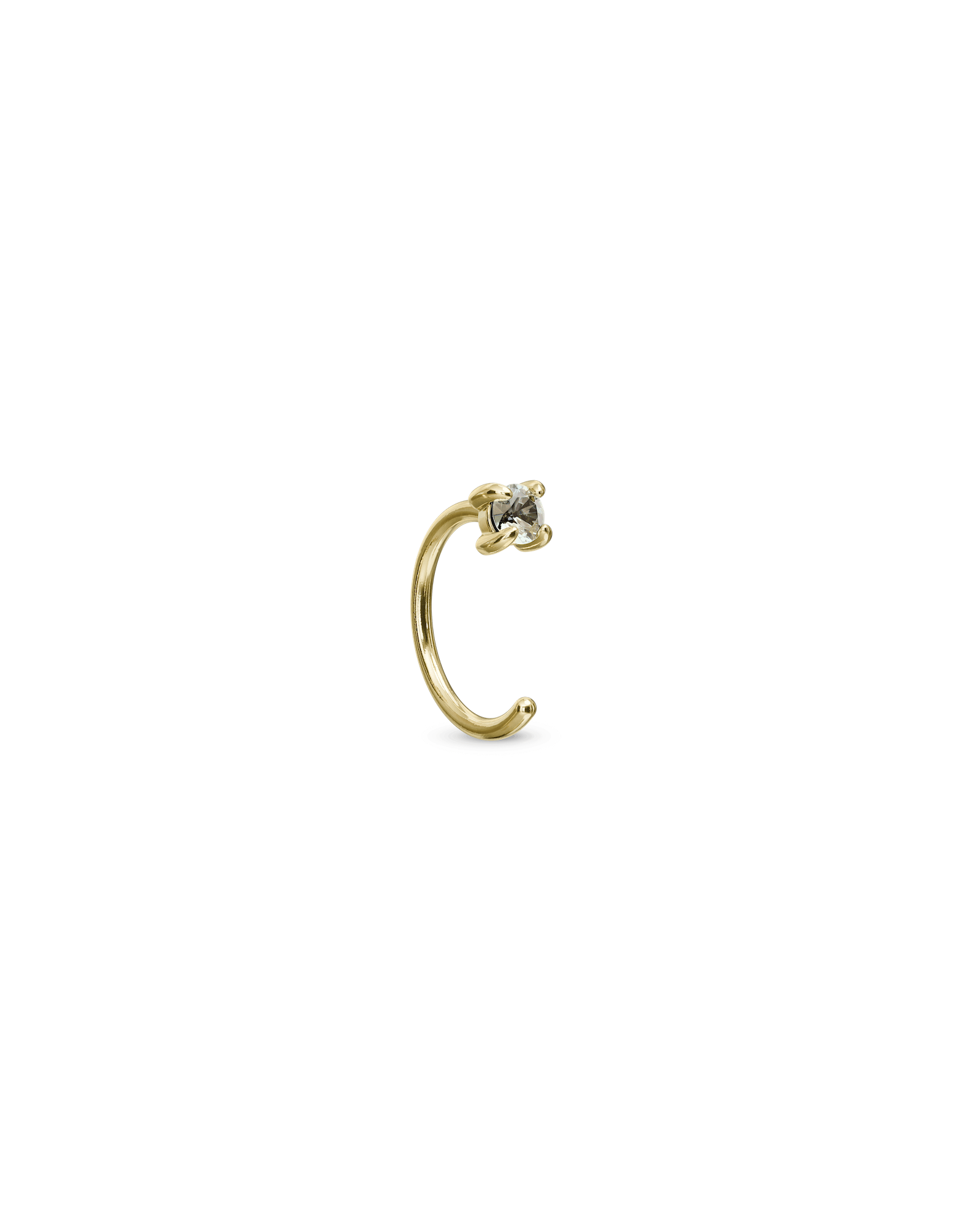 Odette open huggie earring - ambi Jewelry