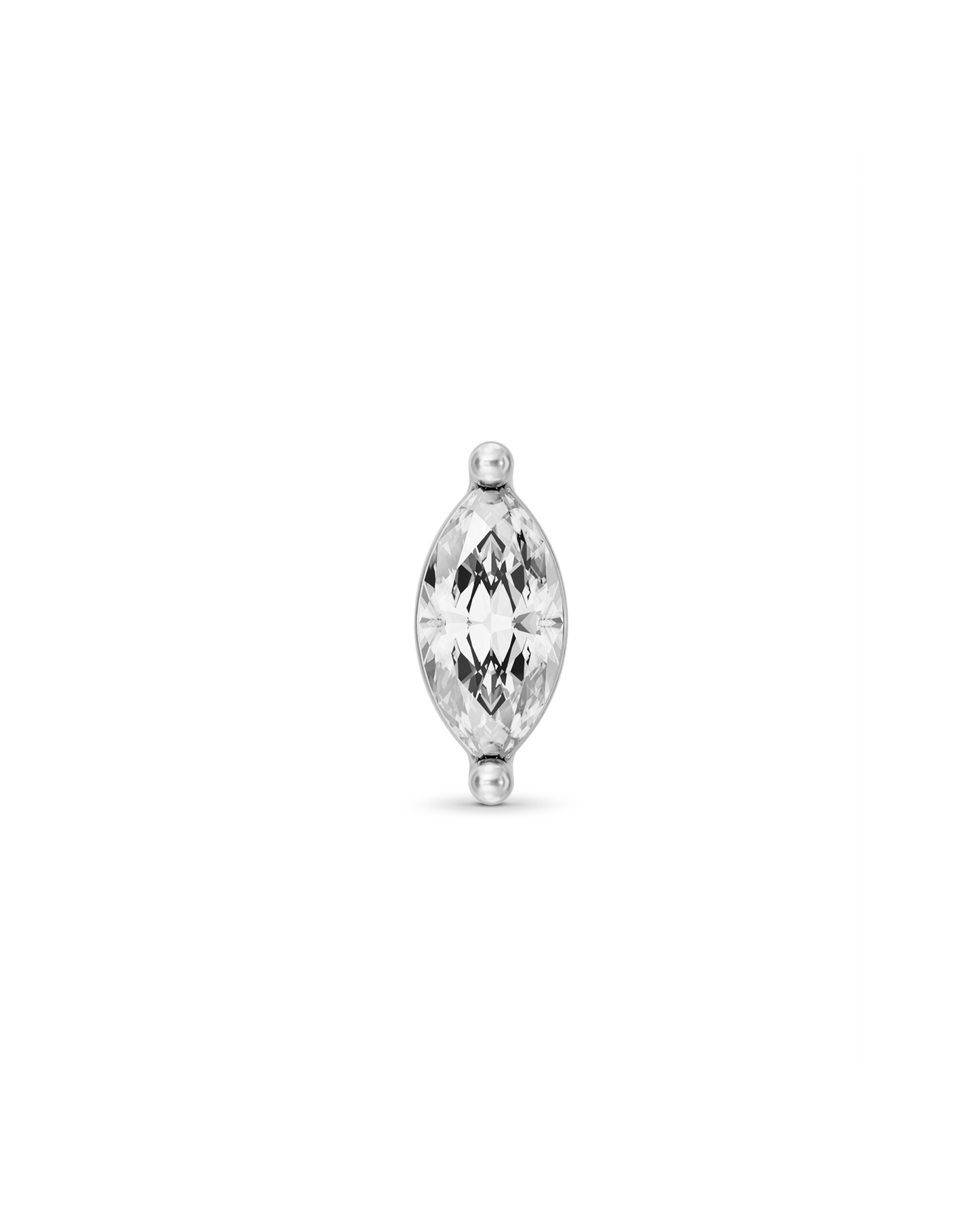 Dusk marquise flatback stud earring - ambi Jewelry