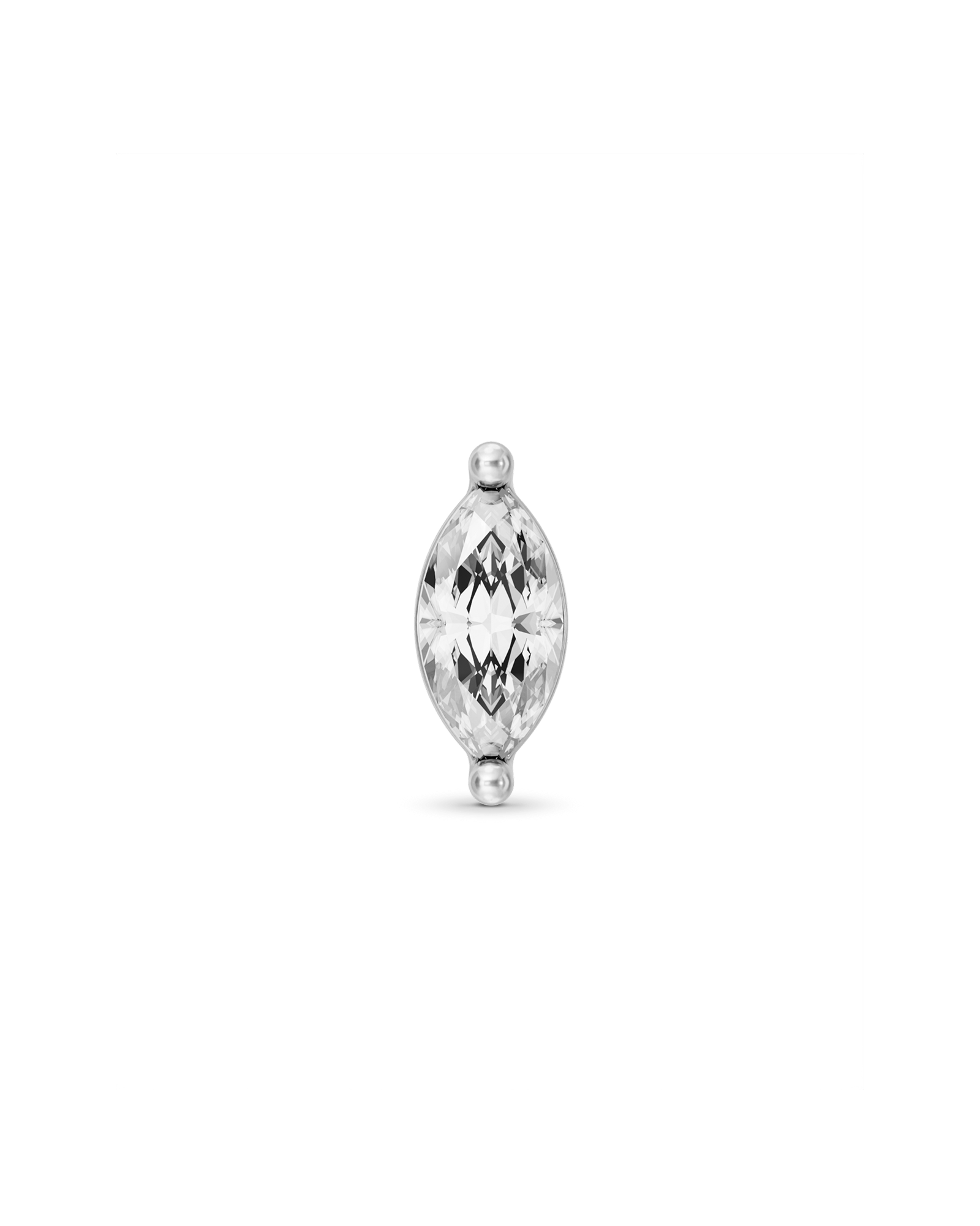Dusk marquise flatback stud earring - ambi Jewelry
