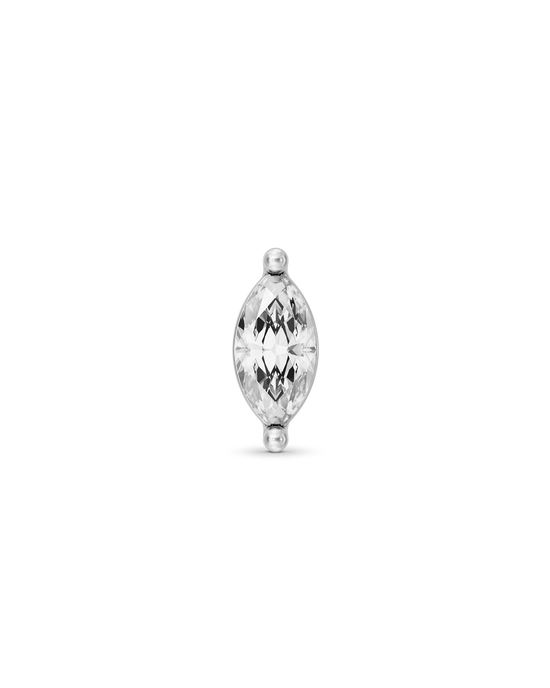 Dusk marquise flatback stud earring - ambi Jewelry
