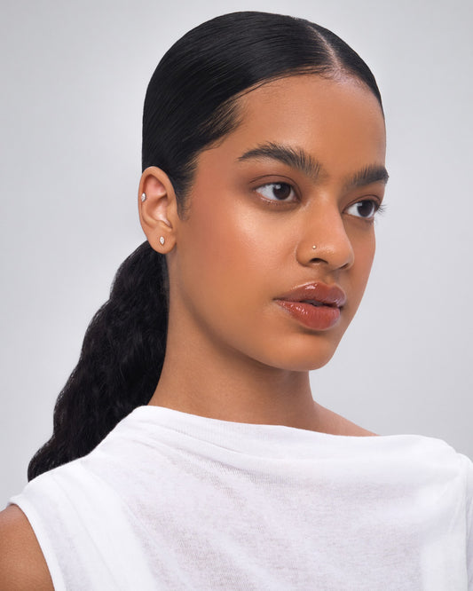 Dusk marquise flatback stud earring - ambi Jewelry