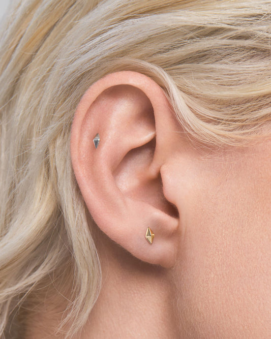 Tia flatback stud earring - ambi Jewelry