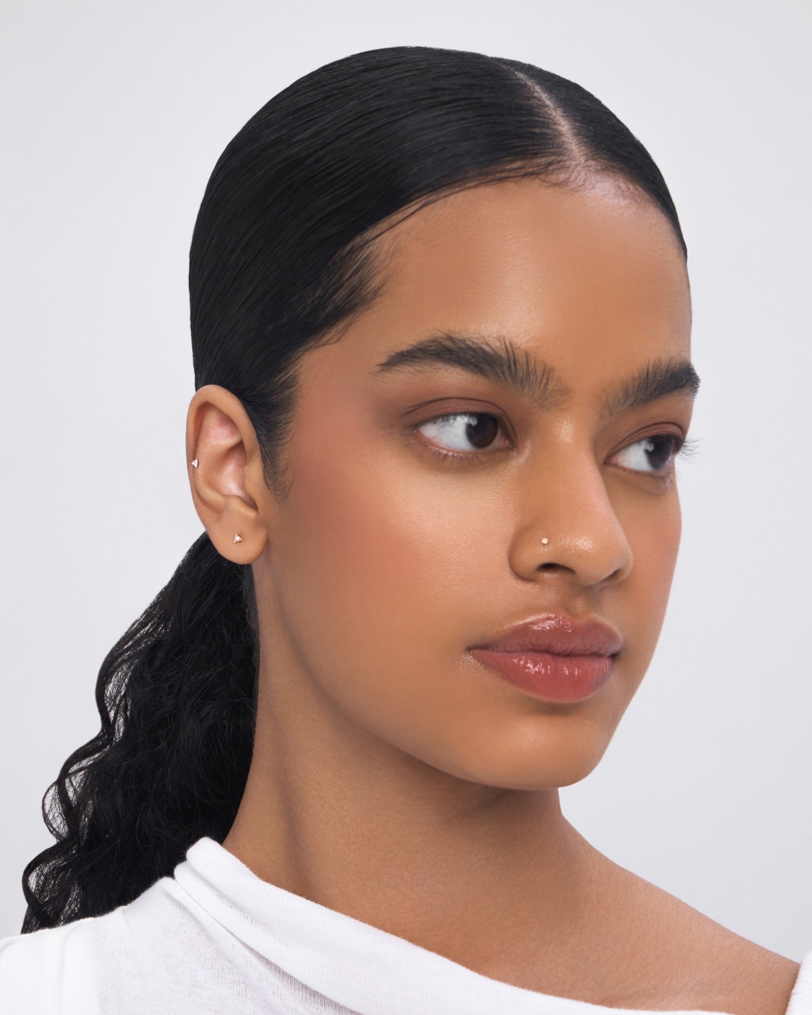 Prisma flatback stud earring - ambi Jewelry