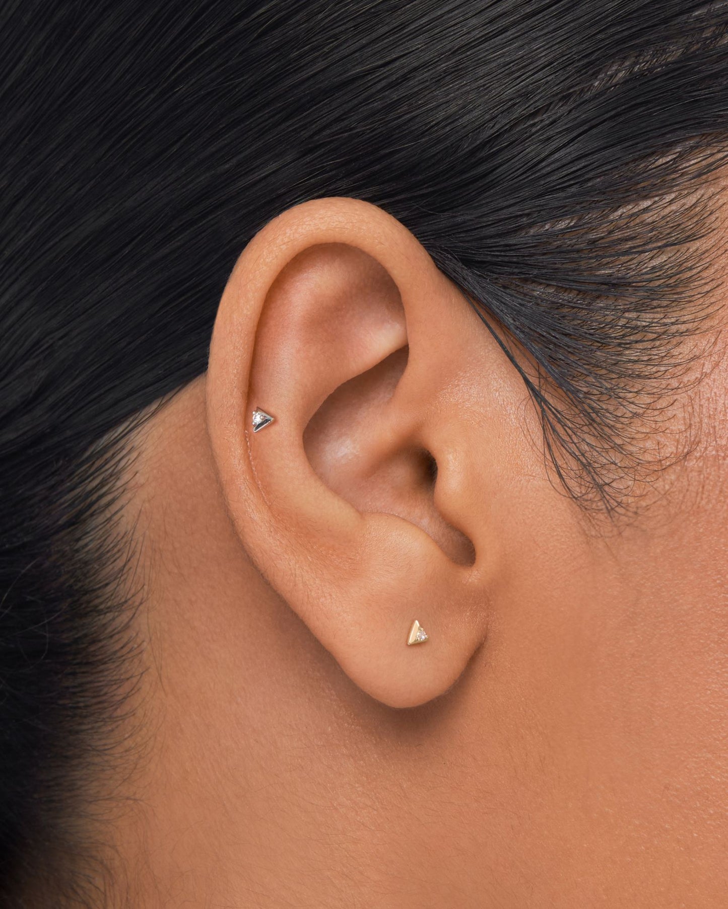 Prisma flatback stud earring - ambi Jewelry