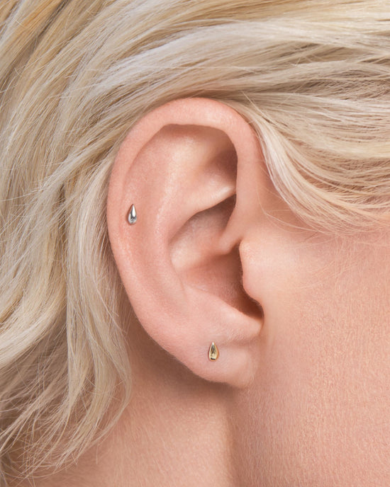 Dew flatback stud earring - ambi Jewelry
