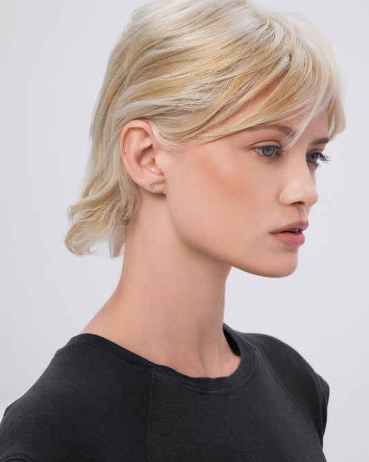 Dew flatback stud earring - ambi Jewelry