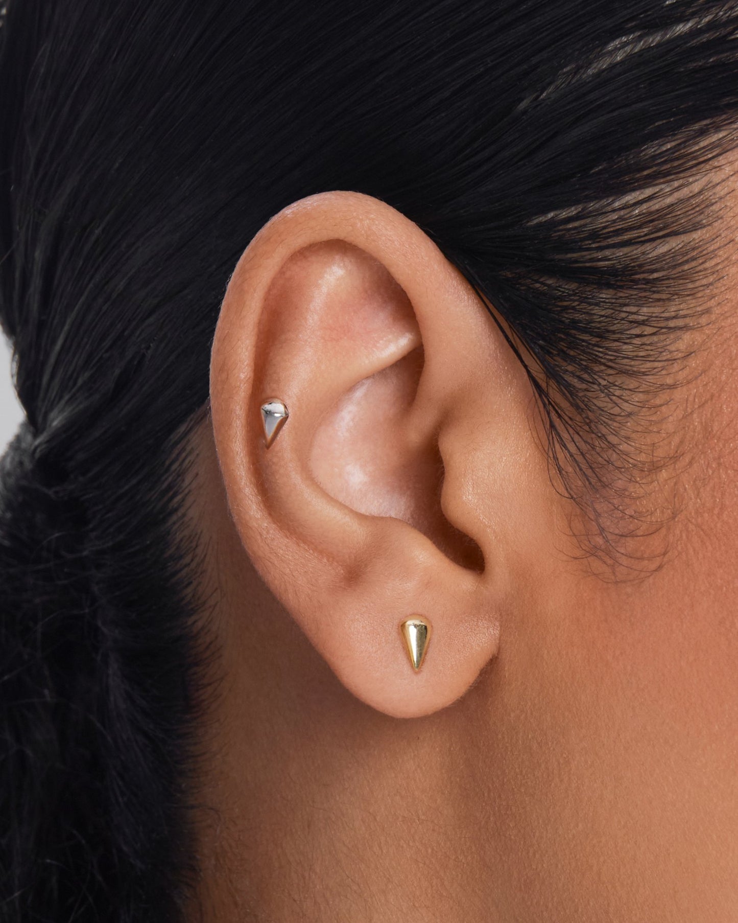Moondrop flatback stud earring - ambi Jewelry