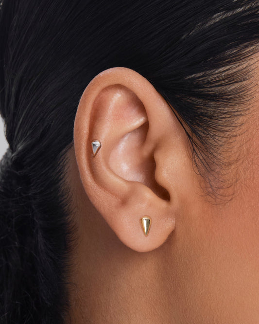 Moondrop flatback stud earring - ambi Jewelry