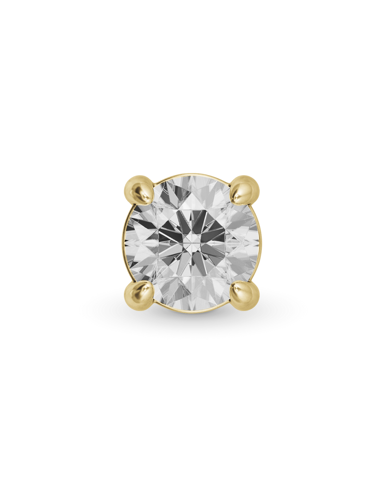 Odette round flatback stud earring - ambi Jewelry