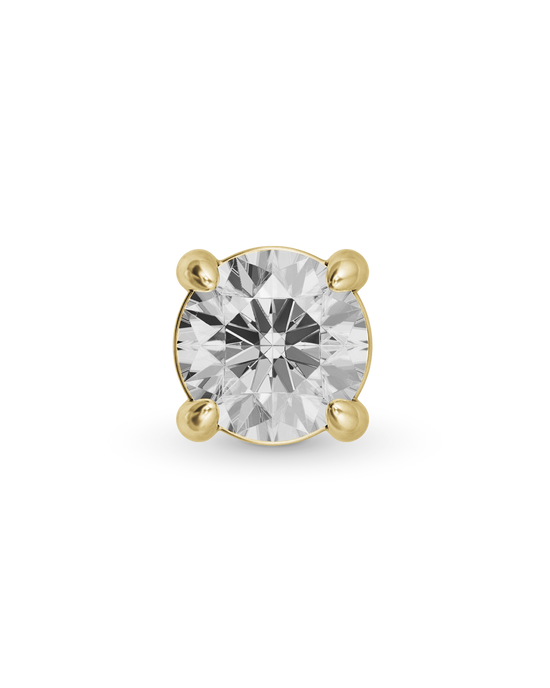 Odette round flatback stud earring - ambi Jewelry