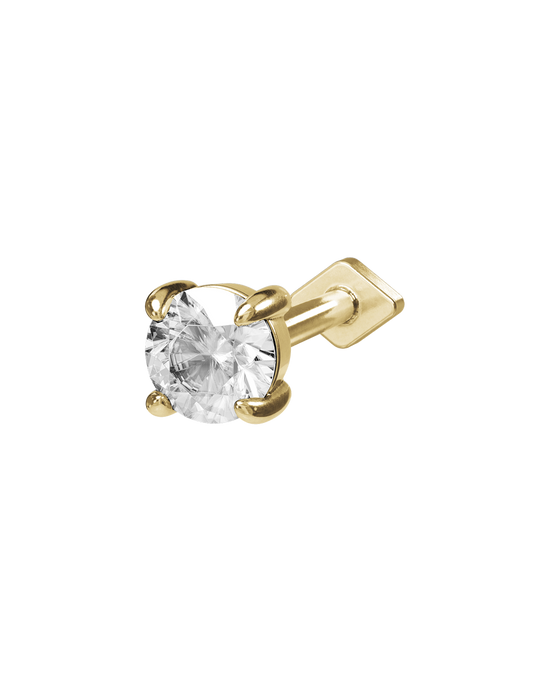 Odette round flatback stud earring - ambi Jewelry