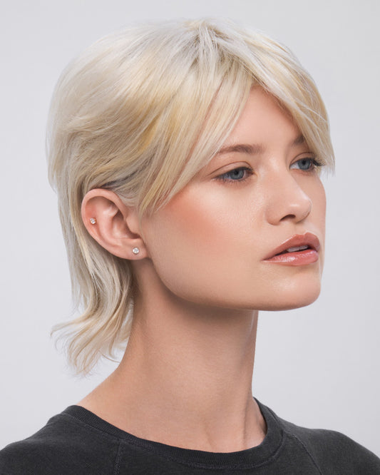 Odette round flatback stud earring - ambi Jewelry