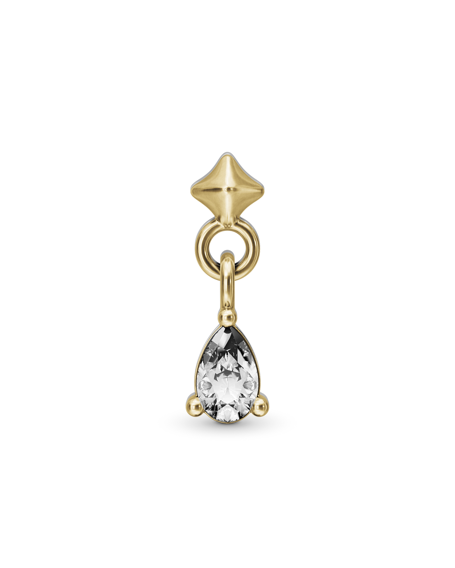 Lumi flatback stud earring - ambi Jewelry
