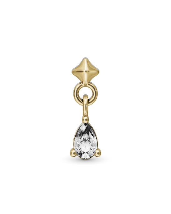 Lumi flatback stud earring - ambi Jewelry