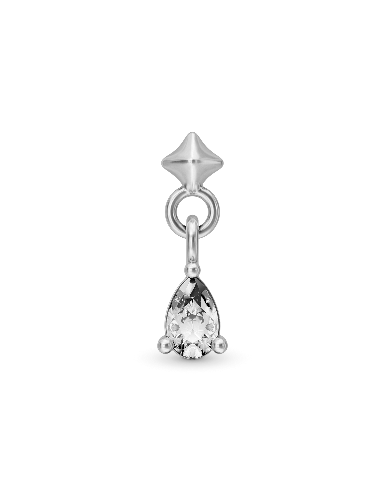 Lumi flatback stud earring - ambi Jewelry