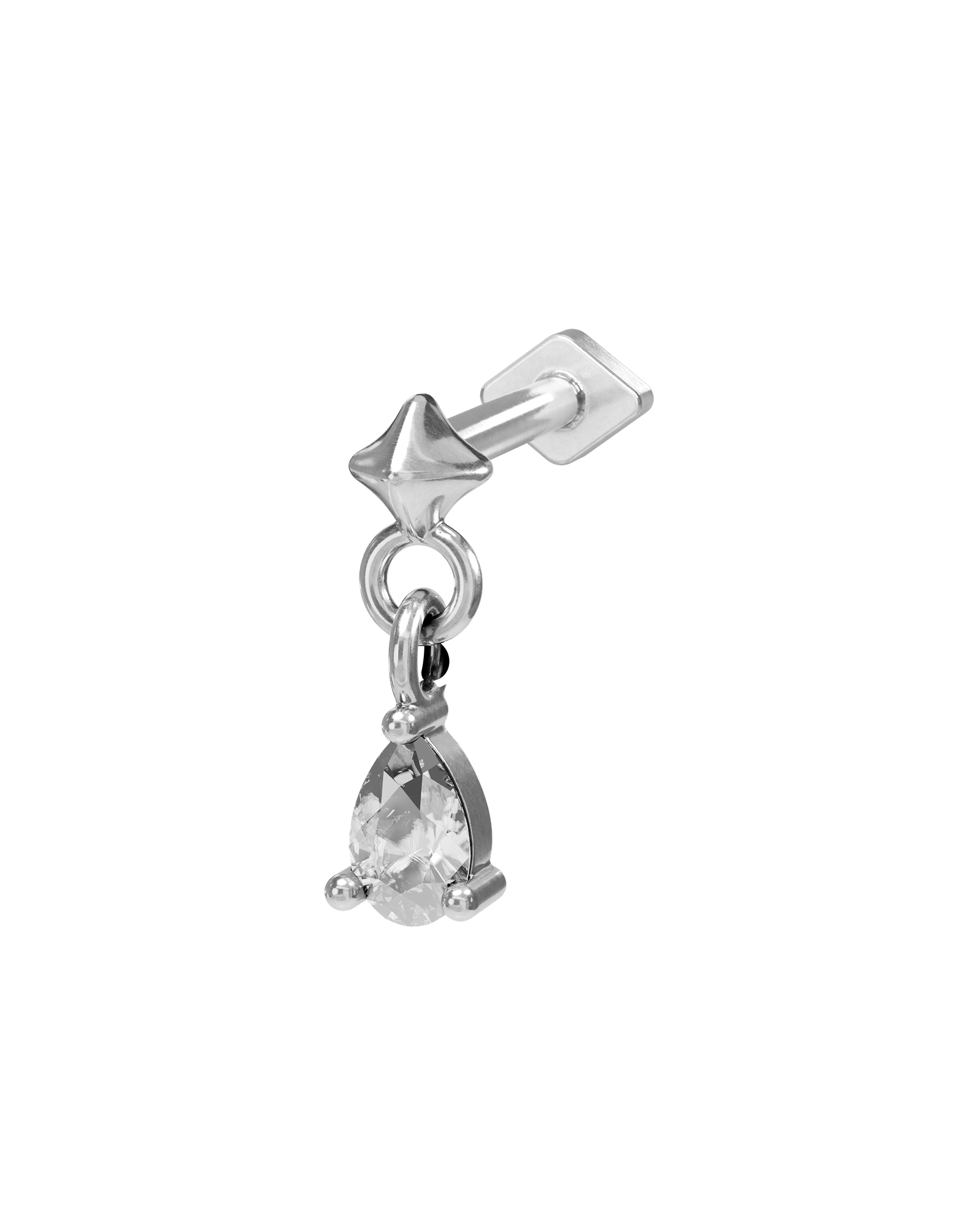 Lumi flatback stud earring - ambi Jewelry
