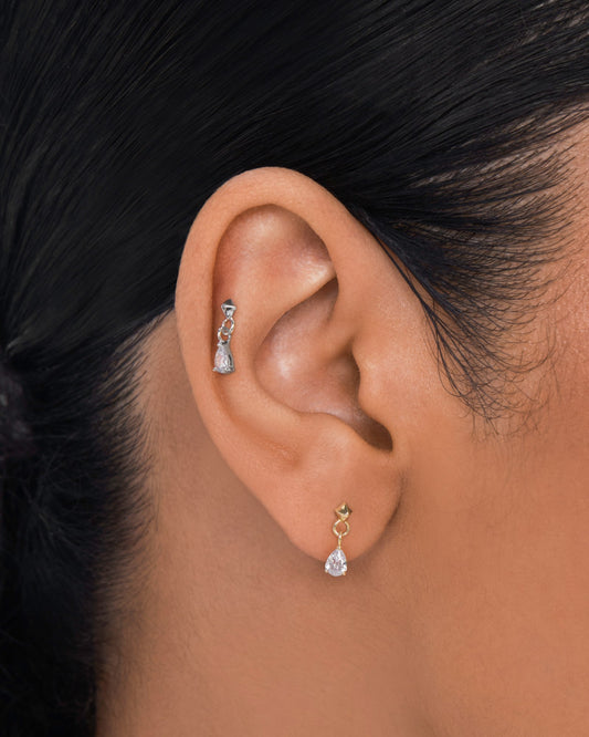 Lumi flatback stud earring - ambi Jewelry