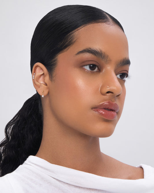 Lumi flatback stud earring - ambi Jewelry