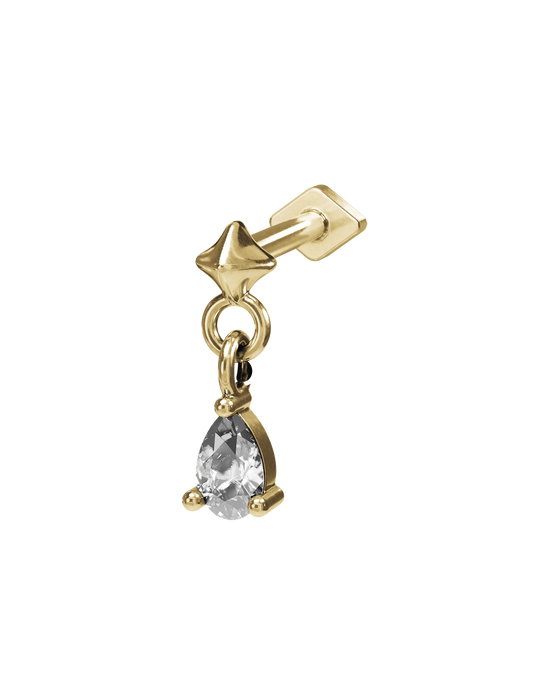 Lumi flatback stud earring - ambi Jewelry
